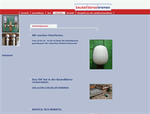 Tablet Screenshot of bauteilboerse-bremen.de